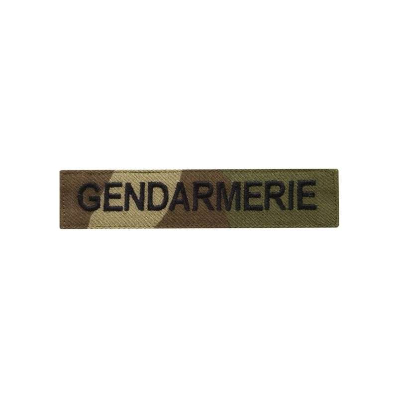 DMB Products Bande Patronymique GENDARMERIE Brodé Noir Mode Tactique